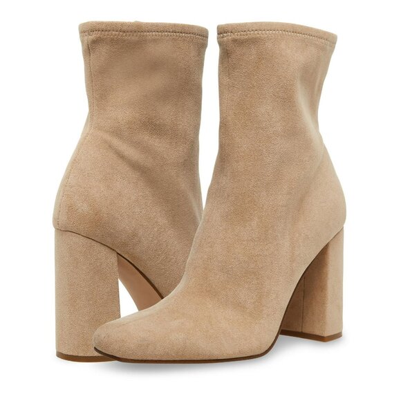Steve Madden Shoes - Steve Madden Women's Sand Lynden Stretch Block Heel Ankle Boot Size 8